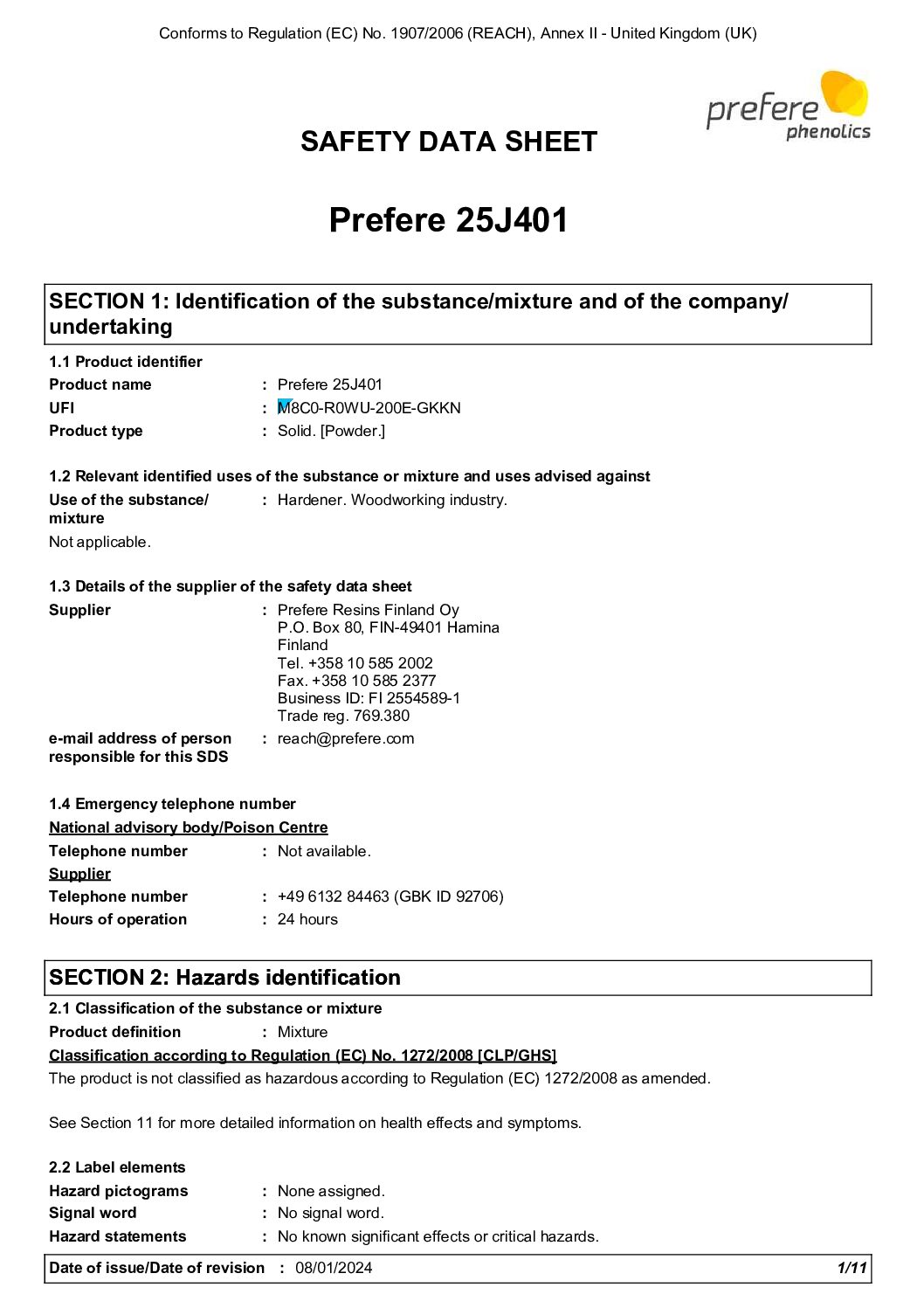 Pollmeier-Spruce-Adhesive-SDS-Sheet